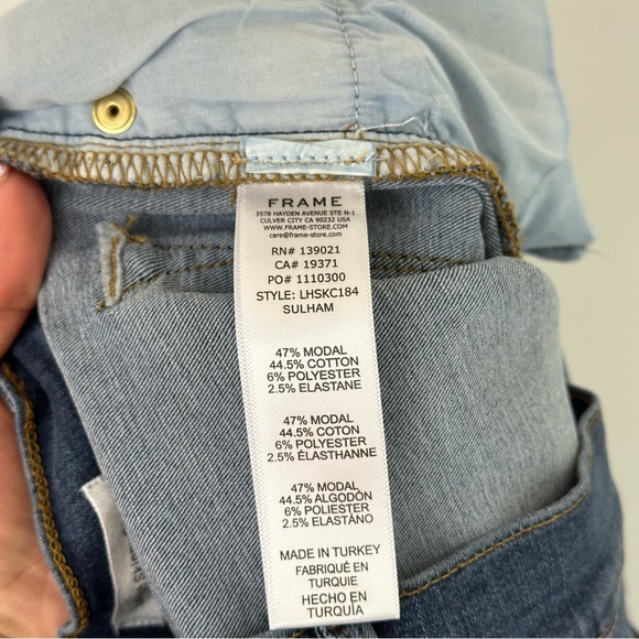 Frame Denim Le High Skinny Crop Size‎ 31 Dark Wash High Wasited - Picture 5 of 6